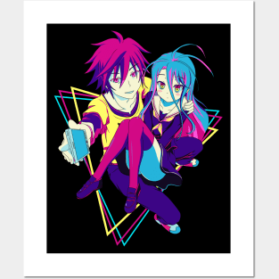 No Game No Life - Sora and Shiro Posters and Art